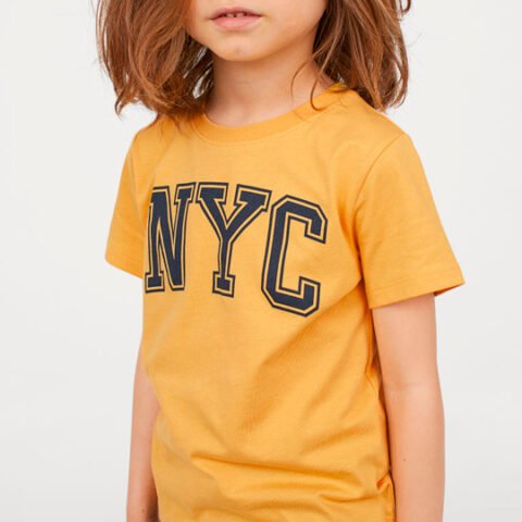 T-shirt With Printed Design